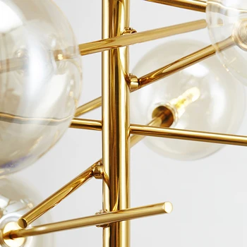 Modern de personalitate fasole magie sticlă lampă de pandantiv designeri crengi bile de sticlă lampă de Agățat Moderne de iluminat