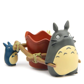 1buc Studio Ghibli Miyazaki Hayao Vecinul Meu Totoro Jucării Trage Coș Totoro PVC Acțiune Figura Modelul de Colectare de Jucării pentru Copii Cadouri