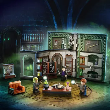 LEGO Harry Potter Hogwarts Moment Poțiuni Clasa 76383 de Colectie Carte Jucărie Caz de Călătorie Portabil Playset Cadou Construibil Jucarii