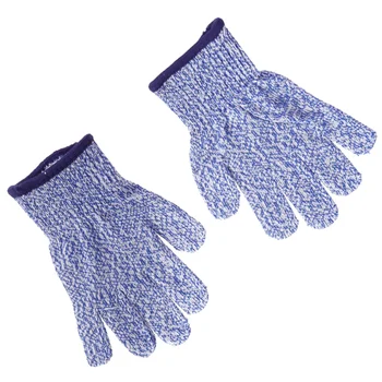 1 Pereche de Nivel 5 se Taie Rezistent la Copii Mănuși pentru Protecția mâinilor Mănuși de Bucătărie Instrumente pentru Tăiere și Feliere (Albastru, Marimea XS)