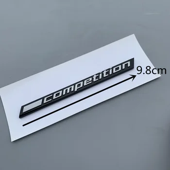 Negru lucios CONCURS Bar Subliniat Emblema de BMW Thunder Ediție M1 M2 M3 M4 M5 M6 M7 M8 X3M X4M X5M X6M Portbagaj Autocolant