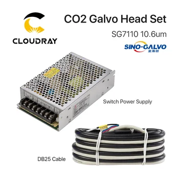 Cloudray 10.6 um 10600nm CO2 Laser de Scanare Gorgos Capul SG7110 Intrare Aperture10mm Galvanometru Scanner cu Alimentare Set