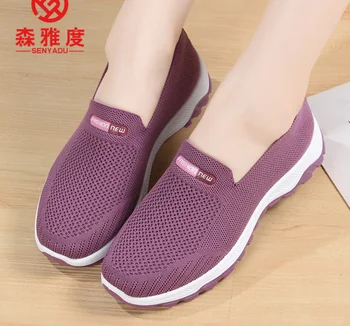 Femei pantofi Pantofi Femei Non Alunecare Platforma Adidași de Moda Plasă de Șosete Pentru Femei Largă Mocasini Pantofi de Mers pe jos