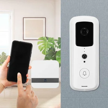 WIFI Inteligent Soneria Video Interfon HD 1080P Wireless Smart Home IP Clopot Ușă Camera de Alarmă de Securitate IR Noapte Viziune