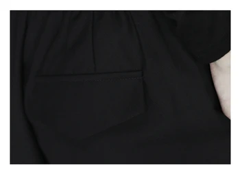 [MEM] Talie Mare Gri Cutat Split Lungi Largi Picior Pantaloni Noi Vrac se Potrivi Pantaloni de Femei de Moda, Valul de Primavara Toamna anului 2021 1DB727