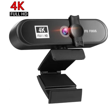 4K camera web Full HD de 1080P web cam Auto Focus Camera Web PC-ul și Laptop 2k WebCam cu Microfon Acoperi Trepied pentru Live meeting