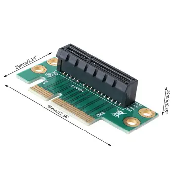 PCI Express PCI-E 4X Adaptor Riser Card de 90 de Grade Unghi Drept Coloană Converter Card pentru 1U/2U Server Șasiu S15 20 De Dropshipping