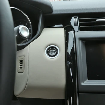 Carbon Auto Volan Pornire Motor Buton de Oprire de Acoperire Autocolant Pentru Land Rover Discovery 5/Sport Sport Range Rover Evoque VOGUE