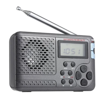 Radio portabil Am/Fm/Sw Buzunar Radio cu Lcd Sn Multi-Band Stereo Digital Dsp Receptor Radio