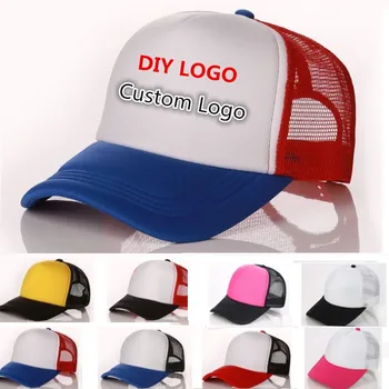 10buc o mulțime de logo-ul personalizat sapca Trucker Capace DIY Personalizate de Imprimare Logo-ul ochiurilor de Plasă din Poliester Pălărie Sport Publicitate Promovare Pălării