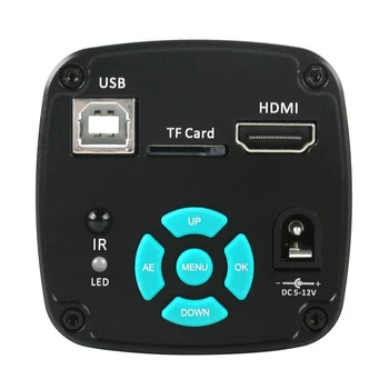2K 48MP HDMI USB Industriale Video Digital Microscop Camera+200X 500X C mount Lens+56 LED-uri de Lumină Inel De Telefon Lipit pe PCB