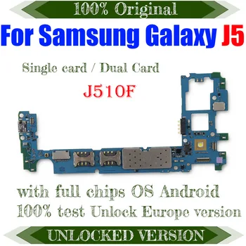 De Testare UE Versiune de Înaltă Calitate, Placa de baza Pentru Samsung Galaxy J5 J510F Placa de baza Pentru Samsung Galaxy J5 J510F Logica Bord