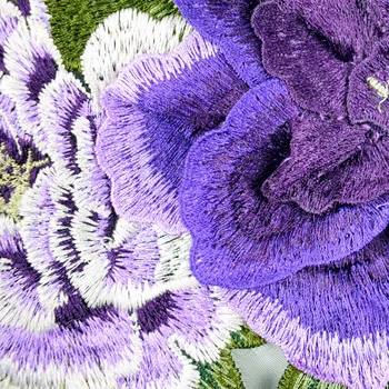 3D Flori Florale Guler Decolteu Dantelă de Ornamente Brodate Gât Aplicatiile Ambarcațiuni de Cusut Clasic Guler Broderie Patch-uri Scrapbooking