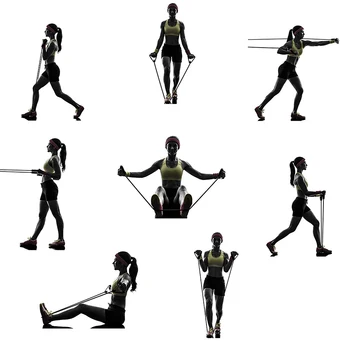 Yoga Trage Coarda Benzile de Rezistență Exercițiu Benzi cu Mânere Pilates Puterea de Formare Tuburile de Cauciuc, Banda de Antrenament de Fitness, sală de Gimnastică Acasă