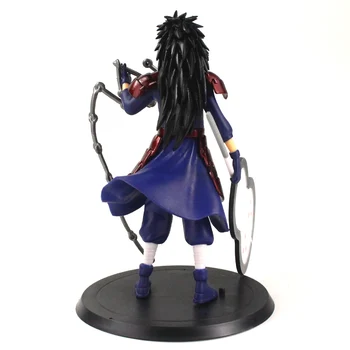 18cm Naruto Shippuden Figura de Acțiune Anime Naruto Fratii Uchiha Madara Uchiha Izuna PVC Jucarii Model