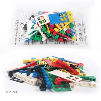 102pcs Ușa și Fereastra Caramida de BRICOLAJ, Casa de Blocuri Caramizi Jucării Oraș Arhitect Pentru Copil Educaționale compatibile cu Lego