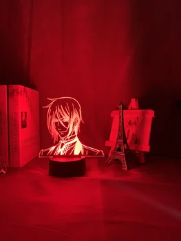 Anime Black Butler Figura Lumina de Noapte Led Lampa pentru Decor Dormitor Lumină Copii Copil Ziua de nastere Cadou de Masă Lampă de Birou Veioza