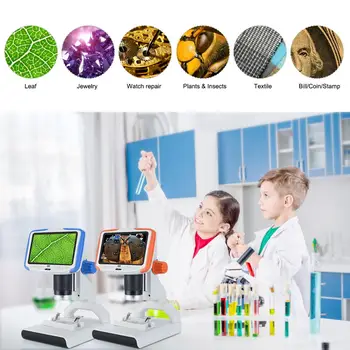 Microscop Digital AD205 - 200X Laborator CONDUS Acasă, Școală, Știință, Învățământ Cadou Rafinat Microscop Biologic Pentru Copii Copil