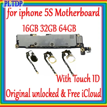 Originale pentru iphone 5S Placa de baza cu Touch ID/fără Amprente,Originale pentru iphone 5S Logica bord de Calitate assuranc