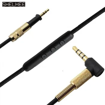 SHELKEE de 3,5 mm la 2,5 mm Upgrade de Înlocuire Cablu Audio Pentru AKG K450 K451 K452 K480 Q460 căști cablu cu MICROFON