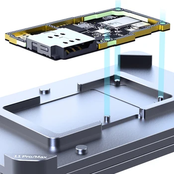 Qianli Placa de baza Stratul de Mijloc Tabla de Metal BGA Reballing Stencil Platforma pentru iPhone X XS XS MAX 11 Pro Plantare Tin Șablon Net