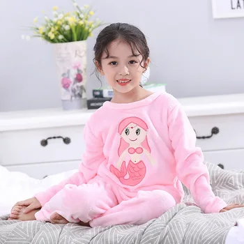 Băieți Fete Pijamale Pijama Set de Iepure de Desene animate de Crăciun Costum de Haine Complet Maneca Pijama Infantil Pijamale Copii 4 6 8 10 12 14Y