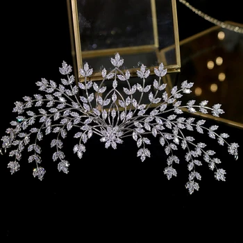 Noul design mireasa tiara accesorii de par floare de flori de sex feminin nunta accesorii de par clip partea cina rochie de mireasa accesorii