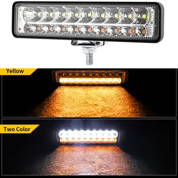 1 buc 18LED Lumina de Lucru Bar pentru Off Road SUV Barca 12/24V Lampa cu LED-uri Impermeabil de Lumină de Inundații pentru Camion de Urgență Repararea Masini