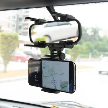 Oglinda Retrovizoare auto cu Suport pentru Telefon de Montare Masina Telefon Suport 360 Grade Pentru iPhone 11 Pro Max Samsung Smartphone GPS Stand Universal