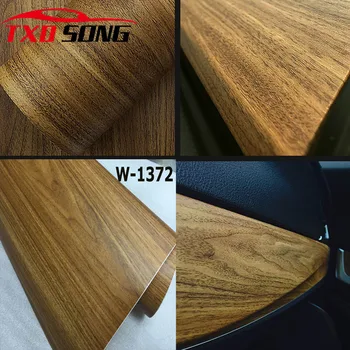De bună calitate W1372 Lemn de Cereale din PVC Autocolant VINIL din Lemn Lemn PVC decor interior lemn de cereale vinil pvc de film de transport Gratuit