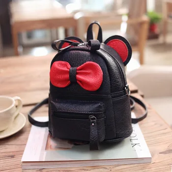 Disney Mickey mouse pentru copii geanta de umar fata minnie geanta sac mic copil drăguț arc rucsac mic copil sac de școală