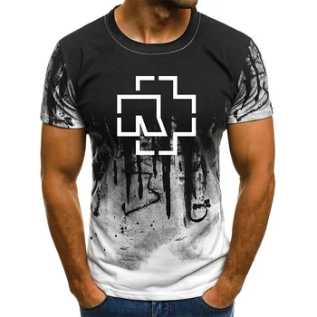 Heavy metal skull t-shirt Punk festival rock tricou de moda 3D Imprimate maneci Scurte Hip Hop bărbați îmbrăcăminte tricou O-neck cămașă