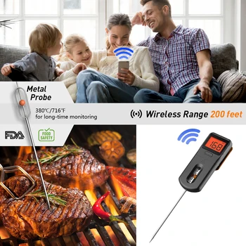 AidMax MiniX2 Digital Termometru de Bucatarie Pentru Cuptor cu Bere Carne de Gătit Mâncare Sonda GRĂTAR Electronice Cuptor Termometru Instrumente de Bucatarie