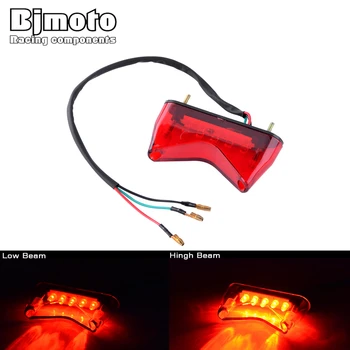 BJMOTO Emark Universal Motocicleta de Frână Spate Stop spate cu LED-uri de Lumină de Lampă Numărul de Înmatriculare Lumini pentru Utilitare Remorci de Camioane