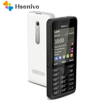 De vânzare la cald Deblocat Nokia 301 originala GSM 2.4` Dual SIM Carduri de 3.2 MP Telefon Mobil renovat