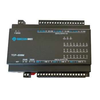 24 canal ieșire releu card Ethernet RJ45 TCPIP Modbus industriale controlerul IO modulul 24NU
