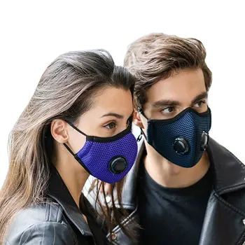 Dubla Suflare Supapa Masca de Respirat Filtru de Carbon activ Anti Ceata/praf/Poluării Bacteriene Gripa pm2.5 gura masca