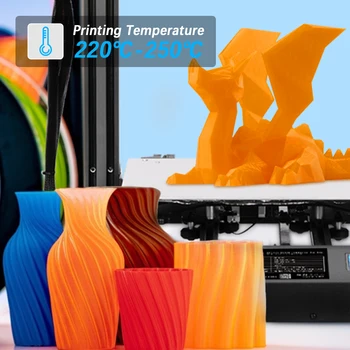 SUNLU 1,75 mm PETG cu Incandescență Pentru Imprimantă 3D din Plastic PETG Curcubeu Filament New Sosire Materiale de Imprimare 3D 1KG Cu Bobina