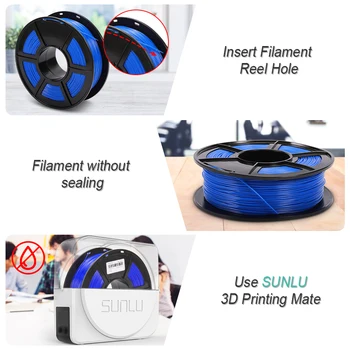 SUNLU 1,75 mm PETG cu Incandescență Pentru Imprimantă 3D din Plastic PETG Curcubeu Filament New Sosire Materiale de Imprimare 3D 1KG Cu Bobina
