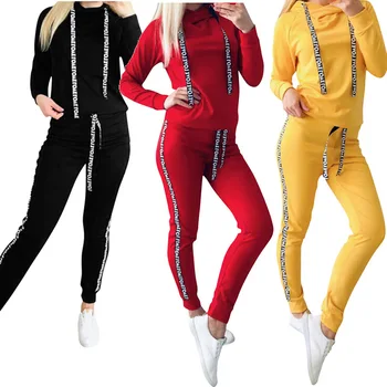 Chalaza 2020 Nou Design de Moda Fierbinte de Vânzare Costum Set Trening Femei din Două piese Costum Stil Hanorac Sport Uzura
