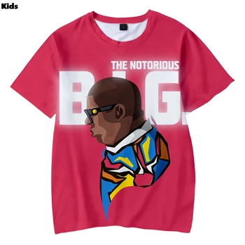 Notoriu Biggie Boys T-shirt Harajuku Copii Tricou Pentru Băiat Biggie Smalls Rapper-ul Hip-Hop-Tees Producatoare Haine pentru Copii T-shirt