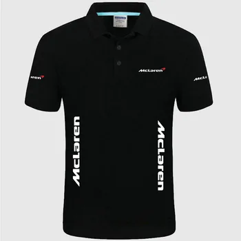 De vară de Înaltă calitate marca McLaren logo-ul polo maneca scurta tricou casual Moda Solid Polo Tricou tricouri unisex