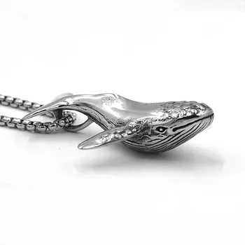 316L din oțel Inoxidabil pandantiv colier de Animale Ocean Balena pandantiv Coliere moda barbati femei Bijuterii Mașină Sac Pandantiv Brelocuri