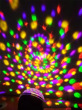 Sunet Activat de Rotație Minge Disco Lumini de Partid Lumina Strobe 6W 6 LED-uri de Culoare Lumini de Scena Pentru Crăciun Acasă KTV Xmas Nunta