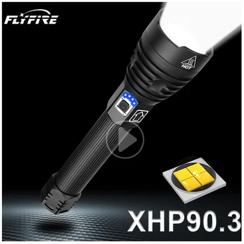 XHP90.3 de Mare Putere cu LED-uri lanterne USB Reîncărcabilă 18650 26650 Tactice lanterna Lanterna Lumina XHP90 XHP70 XHP50 Luminos Lanterna