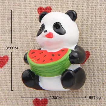 6Pcs/Lot Panda Fructe Versiune Model Cifre Jucării Frigider Magneți, Figurine, Animale Frigider Paste Decor Acasă Copii Cadouri