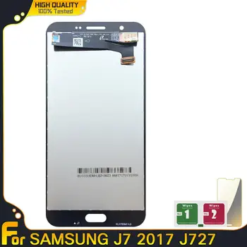 Nou AMOLED LCD Pentru Samsung Galaxy J7 J727 2017 SM-J727P J727V J727A Ecran Tactil Digitizer Înlocuirea Ansamblului