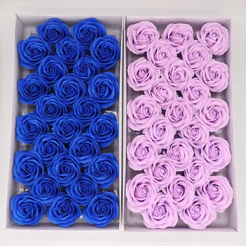 25Pcs Dimensiuni Mari Sapun Trandafiri Flori de Cap Real Touch Sapun Trandafiri Flori Artificiale de Înaltă Calitate Pentru Diy Nunta Decor Acasă