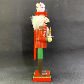 35CM Crăciun, spărgătorul de Nuci Soldat din Lemn Colorat Desene Imprimate de Nuc de Păpuși Decor Pom de Crăciun Cadou de Anul Nou Pentru Copii