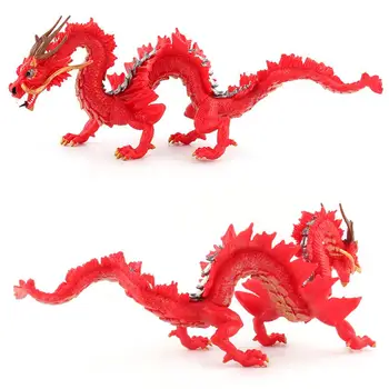 Simulare Original, Chineză Dragon Roșu Cifrele De Acțiune Pvc Realiste Figurine Educație Copii Jucărie Cadou